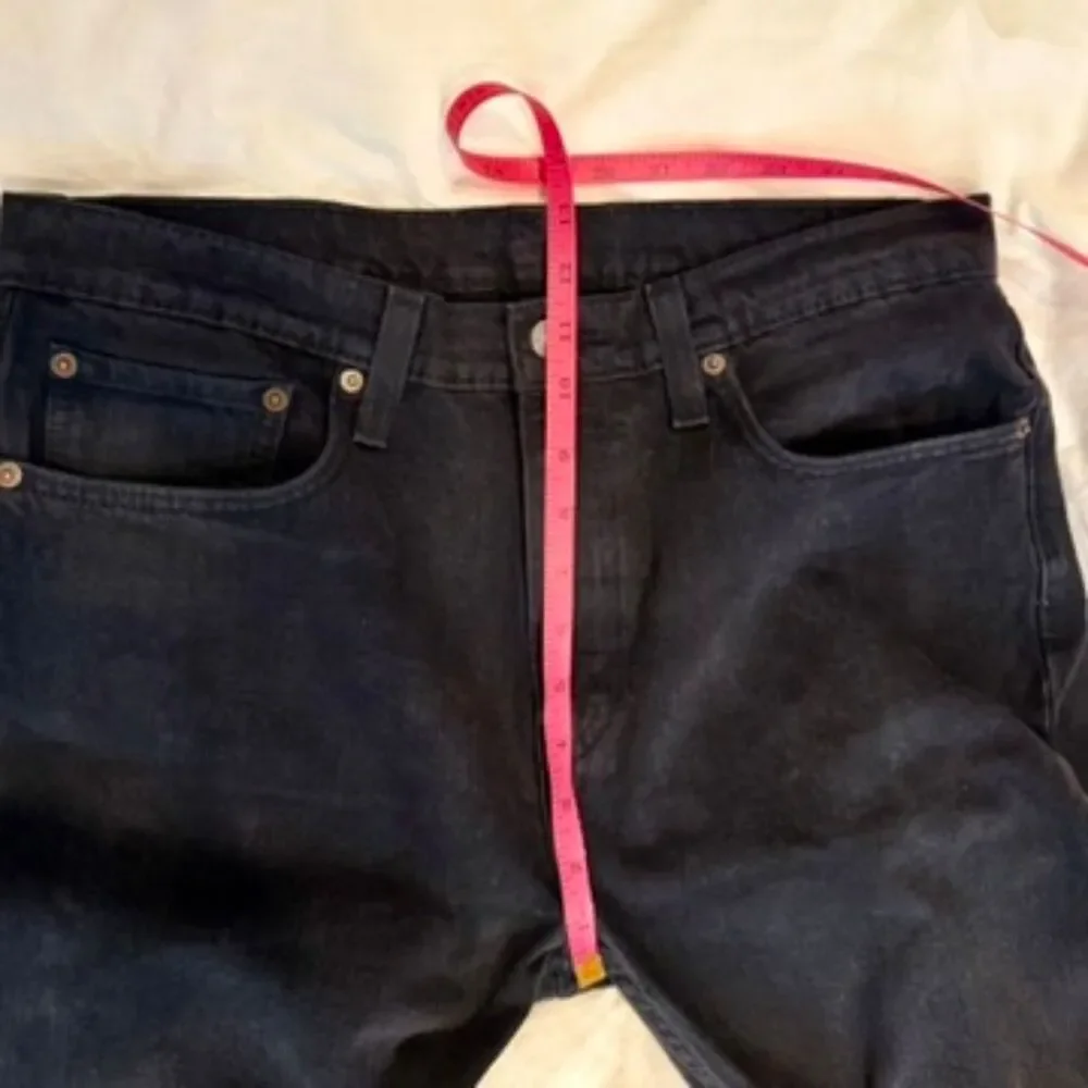 Vintage Y2K Levi's 512 Slim Tapered Black Jeans 34.5
